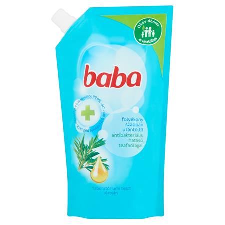 Baba antibakteriális hatású folyékony szappan teafaolajjal utántöltő 0,5l (67667872)