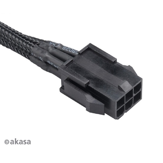  Akasa AK-CBPW07-40BK FLEXA V6 - 6pin VGA tápkábel  