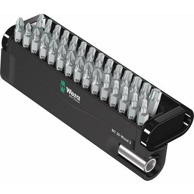 Wera Bit-Check 30 Wood 2 05057432001 Bit készlet 30 részes Kereszthornyú Phillips, Kereszthornyú Pozidriv, TORX Wera Bit-Check 30 Wood 2 05057432001 Bit készlet 30 részes Kereszthornyú Phillips, Kereszthornyú Pozidriv, TORX