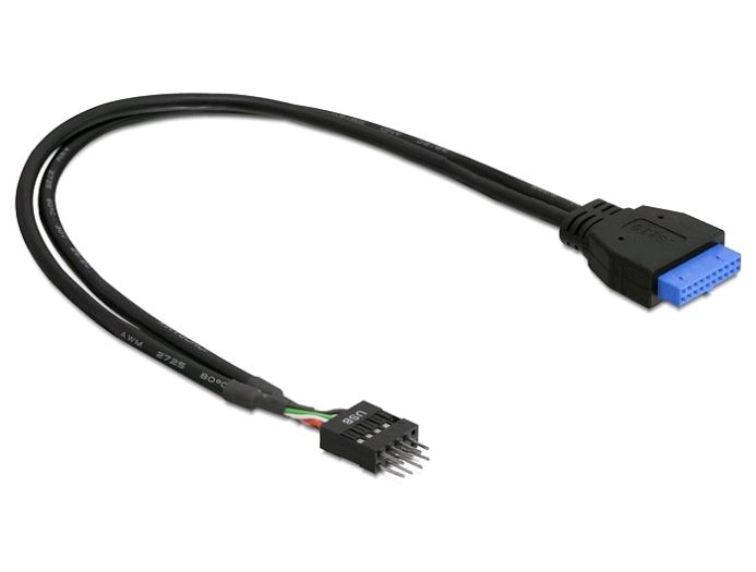 Delock USB 3.0 pin header 19 tűs anya > USB 2.0 pin header 8 tűs male (83095) Delock USB 3.0 pin header 19 tűs anya > USB 2.0 pin header 8 tűs male (83095)