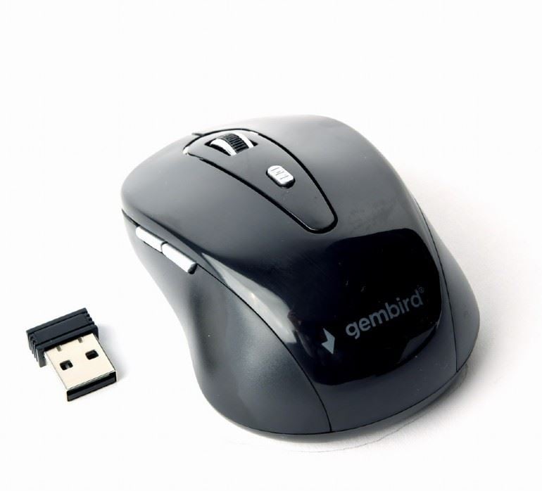 Gembird MUSW-6B-01 vezeték nélküli optikai egér fekete Gembird MUSW-6B-01 vezeték nélküli optikai egér fekete