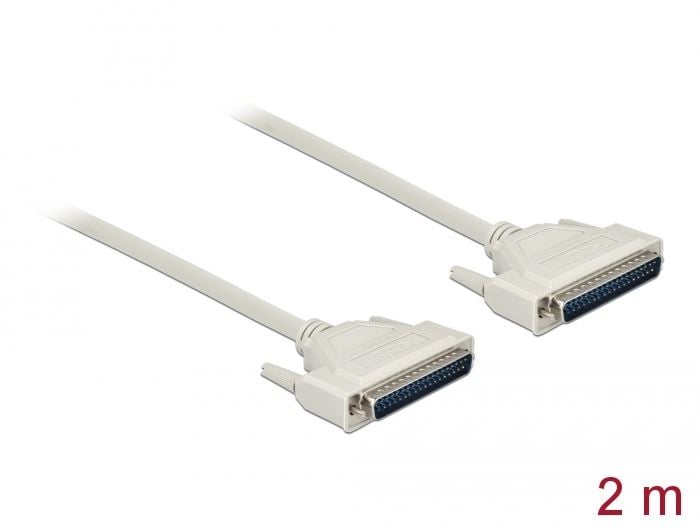 Delock D-Sub 37 pin apa-apa soros kábel 2m (86879) Delock D-Sub 37 pin apa-apa soros kábel 2m (86879)