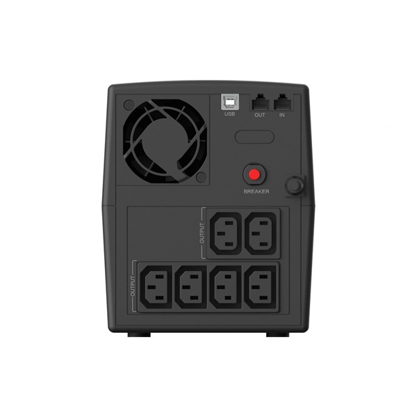 Conceptronic 1500VA ZEUS08E 6x IEC C13 line-interaktív RJ45 vonalvédelem HID USB Szünetmentes Fekete Conceptronic 1500VA ZEUS08E 6x IEC C13 line-interaktív RJ45 vonalvédelem HID USB Szünetmentes Fekete