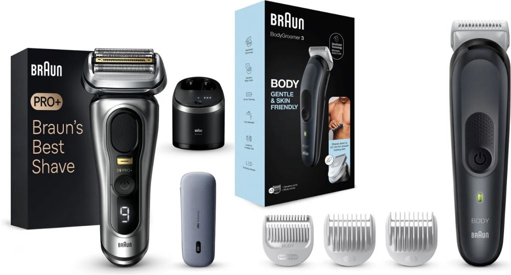 Braun Series 9 Pro+ Wet&Dry borotva + Braun 3 BG3350 testszőrtelenítő