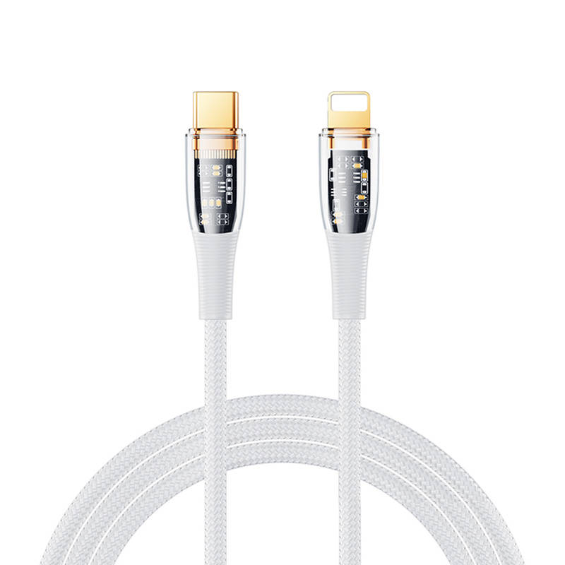 Remax Explore RC-C061, 20W USB-C to Lightning cable, 1.2 (white) Remax Explore RC-C061, 20W USB-C to Lightning cable, 1.2 (white)