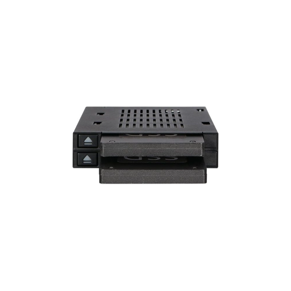 IcyDock flexiDOCK MB522SP-B Dual 2.5” SSD Dock Trayless Hot-Swap SATA / SAS Mobile Rack for Ext 3.5” Bay