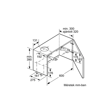 Bosch DFL064W53 PÁRAELSZÍVÓ BEÉPÍTHETŐ