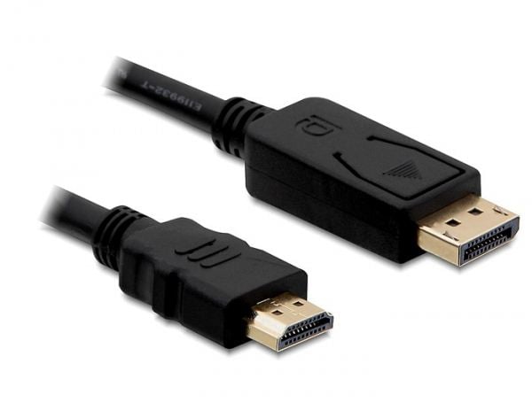 Delock DL82587 Displayport - HDMI kábel apa - apa 2m Delock DL82587 Displayport - HDMI kábel apa - apa 2m