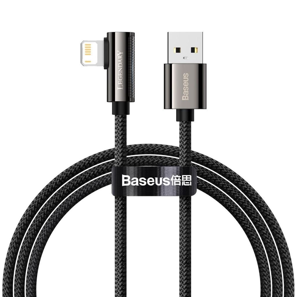 Baseus Legend Series USB-A - Lightning derékszögű kábel 1m fekete (CALCS-01) Baseus Legend Series USB-A - Lightning derékszögű kábel 1m fekete (CALCS-01)