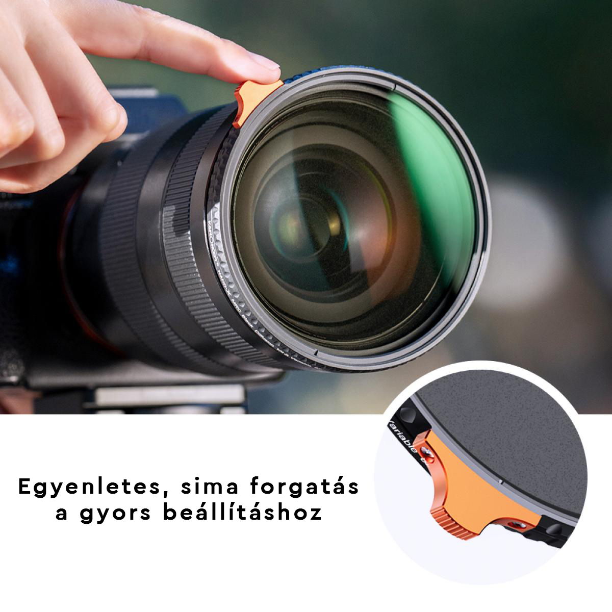 K&F Concept 62mm Multifunkcionális Black Mist lágyító 1/4, ND2-32 szűrő