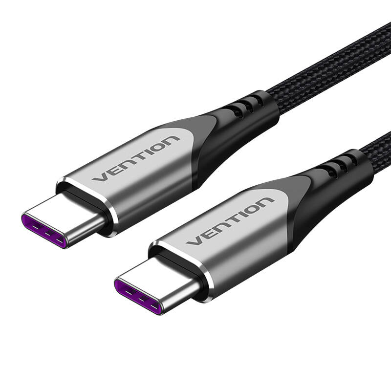 USB-C 2.0 to USB-C 5A Cable Vention TAEHH Gray 2m USB-C 2.0 to USB-C 5A Cable Vention TAEHH Gray 2m