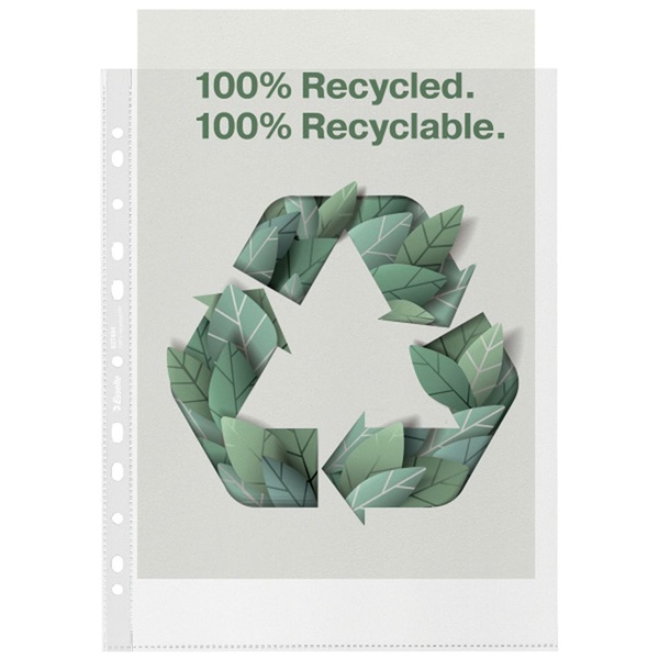 Genotherm, lefűzhető, A4 Maxi, 70 mikron, narancsos felület, ESSELTE "Recycled"