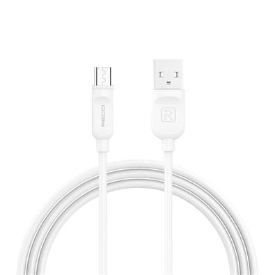 Recci RCM-P200W microUSB - USB-A adat- és töltőkábel 2m fehér