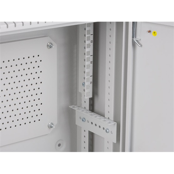 Lanberg rack szekrény 19" fali 4U+3U/540x200 alacsony profil, szürke (összeszerelve)