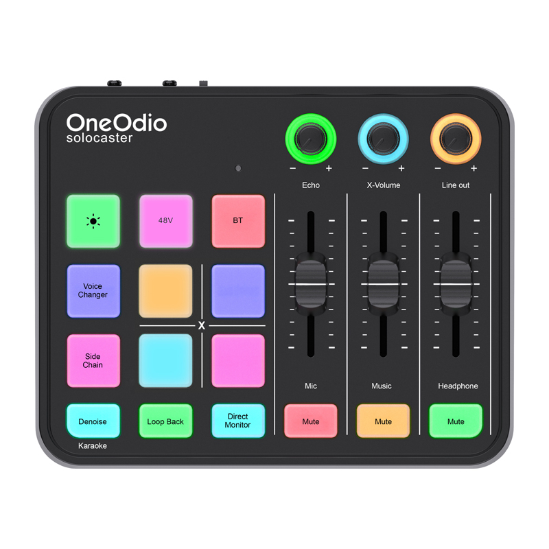 OneOdio Solocaster hangkeverő és hangkártya