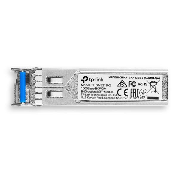 TP-LINK Switch SFP Modul 1000Base-BX WDM kétirányú 2km távolság, TL-SM321B-2 TP-LINK Switch SFP Modul 1000Base-BX WDM kétirányú 2km távolság, TL-SM321B-2