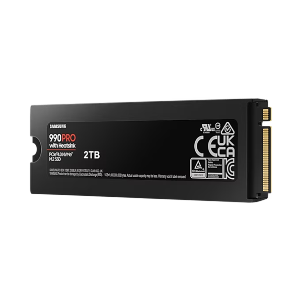 Samsung 2TB M.2 2280 NVMe 990 Pro with Heatsink