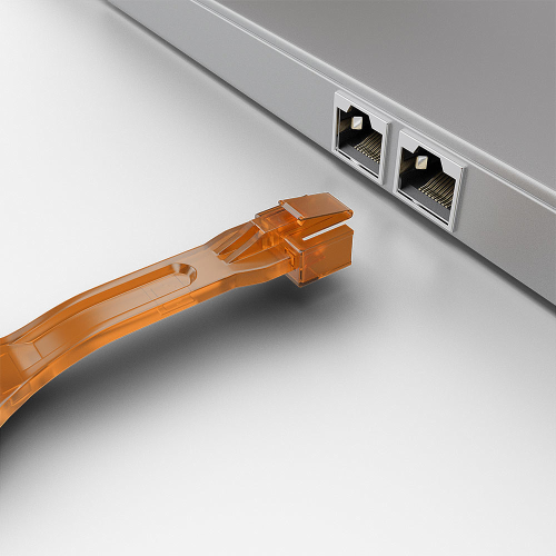 LINDY RJ45 Port Blocker key Narancs