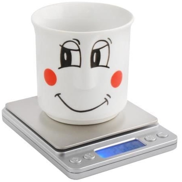 Digitális ékszer és konyhai mérleg 2kg-ig, mérési pontosság 0,1g
