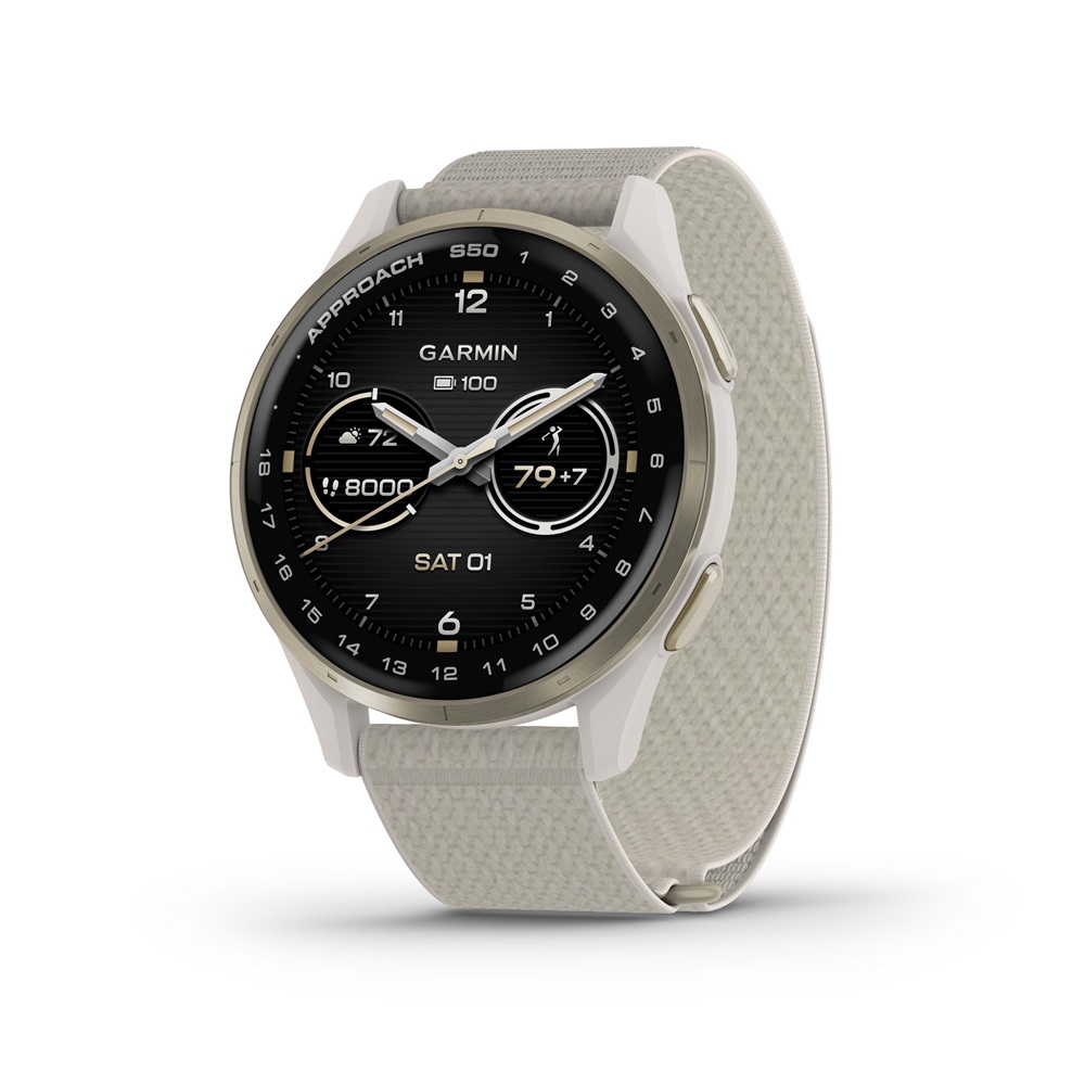 Garmin Approach S50 okosóra krémarany-elefántcsont színű