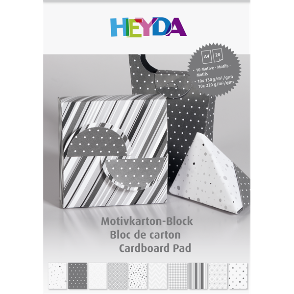 Heyda Antracit A4 20 lapos kartonlap szett Heyda Antracit A4 20 lapos kartonlap szett