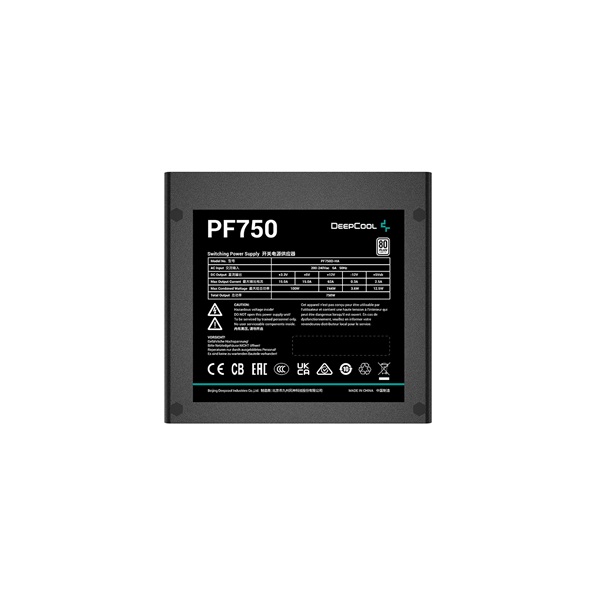 DeepCool PF750 80 Plus Aktív PFC 750W  12cm Tápegység 