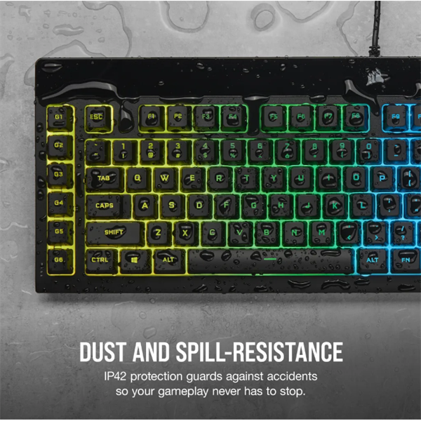CORSAIR K55 RGB PRO Vezetékes Billentyűzet Gaming Cseppálló US  fekete