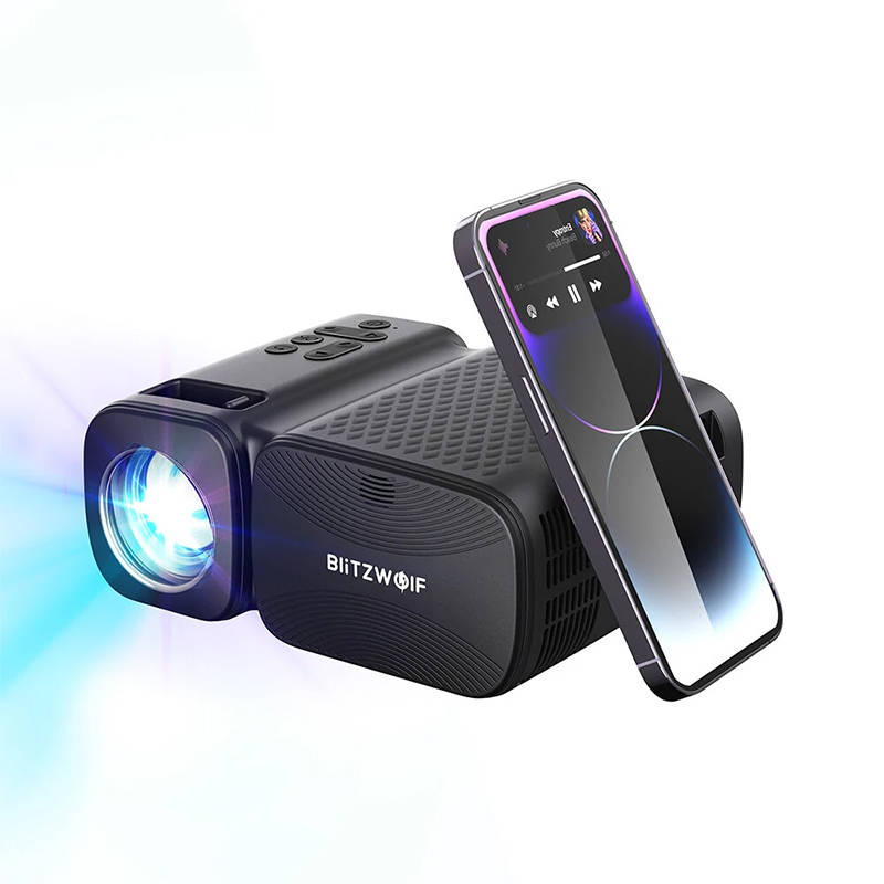 BlitzWolf BW-V3 Mini LED beamer / projector, Wi-Fi + Bluetooth (black) BlitzWolf BW-V3 Mini LED beamer / projector, Wi-Fi + Bluetooth (black)