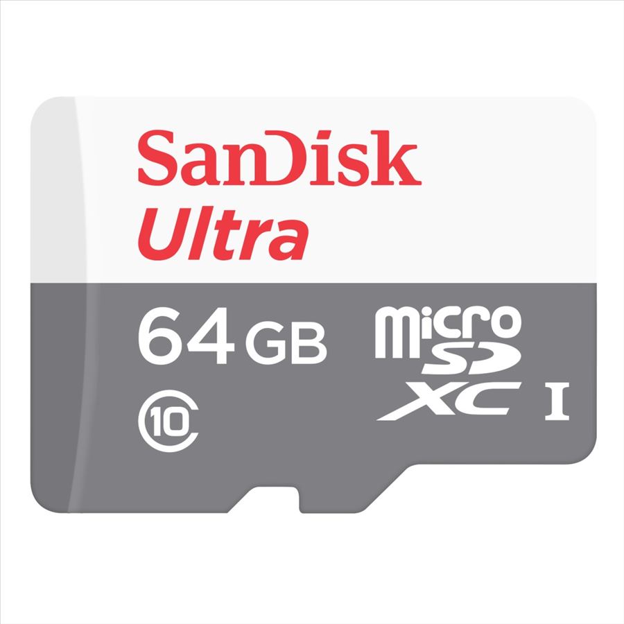 64GB microSDXC Sandisk Ultra CL10 + adapter (186524 / SDSQUNR-064G-GN3MA) 64GB microSDXC Sandisk Ultra CL10 + adapter (186524 / SDSQUNR-064G-GN3MA)