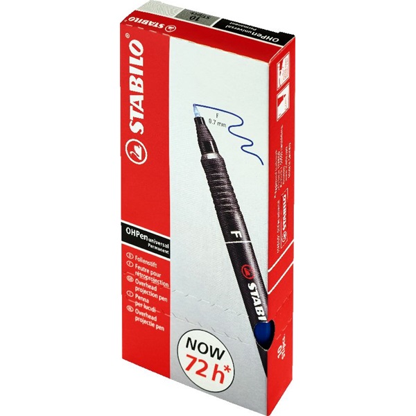 Stabilo OHPen 842"F" 10db/csomag kék alkoholos filc