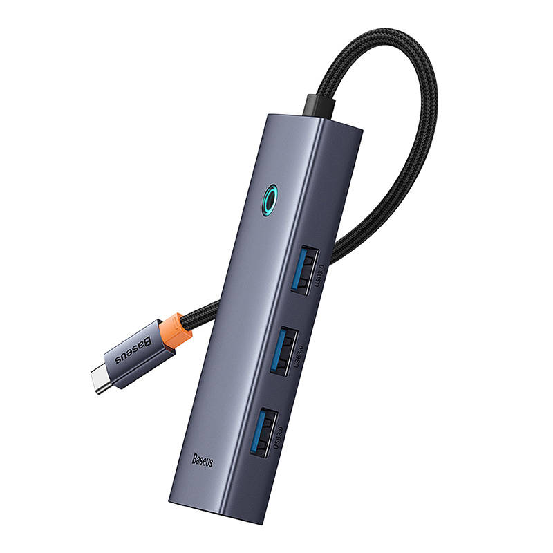 5-in-1 Hub Baseus UltraJoy Series USB-C to HDMI4K@30Hz+3xUSB 3.0+1xPD (grey)