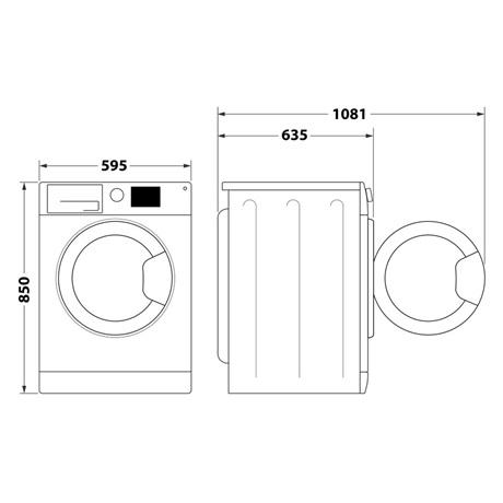 Whirlpool FFB 10489 BV EE Elöltöltős mosógép - 10kg, 1200 ford./perc, A Energiaosztály, Steam Refresh
