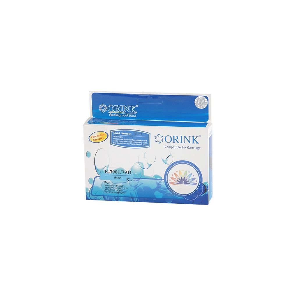 Orink T7901 utángyártott Epson tintapatron fekete (EPOT7901)