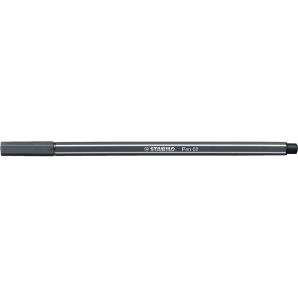 Rostirón, 1 mm, STABILO "Pen 68", sötét szürke Rostirón, 1 mm, STABILO "Pen 68", sötét szürke