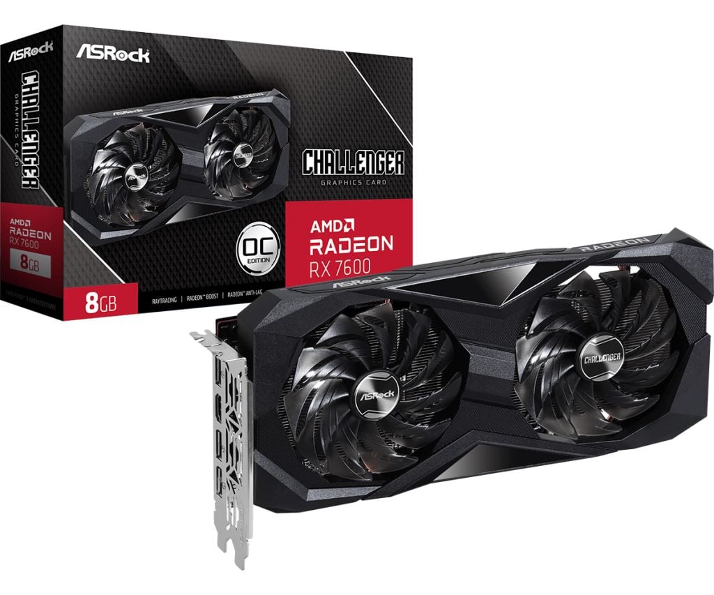 ASRock Radeon RX 7600 Challenger 8GB OC Videókártya
