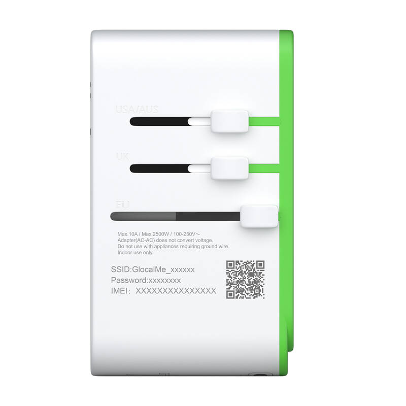 Roamplug z hotspotem 4G/LTE Wi-Fi GlocalMe Cloud SIM Adapter 