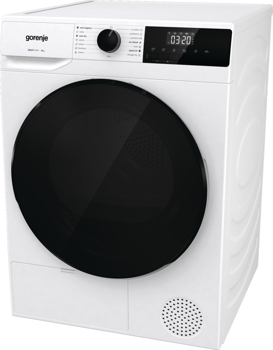 Gorenje DHNA92 Hőszivattyús szárítógép – 9 Kg, B Energiaosztály,  AutoDrain