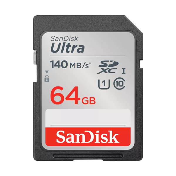 SANDISK 215415, SDXC ULTRA KÁRTYA 64GB, 140MB/s CL10 UHS-I