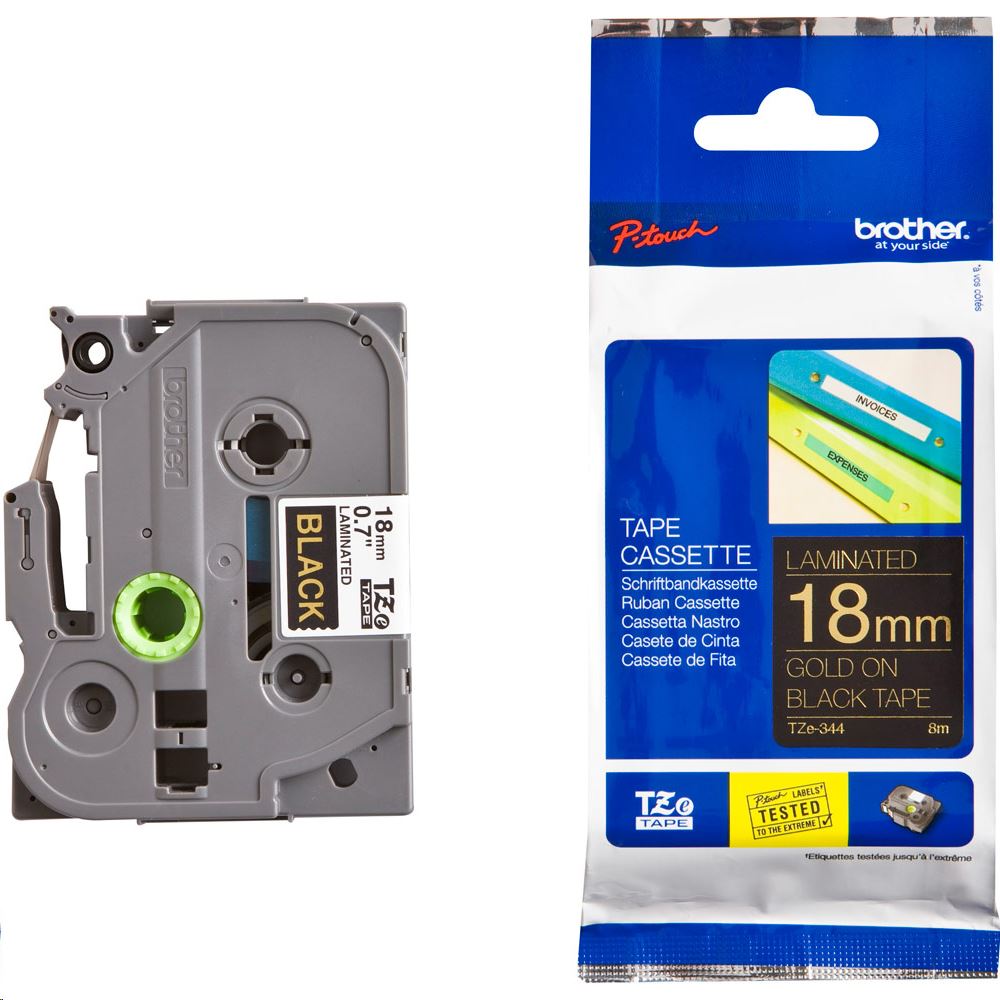 Brother P-touch TZe-344 szalag (TZE344) Brother P-touch TZe-344 szalag (TZE344)