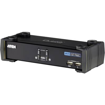2 portos KVM switch, (billentyűzet, video, egér) elosztó, és USB 2.0 Hub Aten CS1762A-AT-G 2 portos KVM switch, (billentyűzet, video, egér) elosztó, és USB 2.0 Hub Aten CS1762A-AT-G