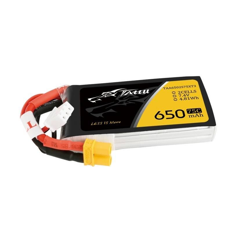Tattu 650mAh 7.4V 75C 2S1P akkumulátor (TAA6502S75XT3)