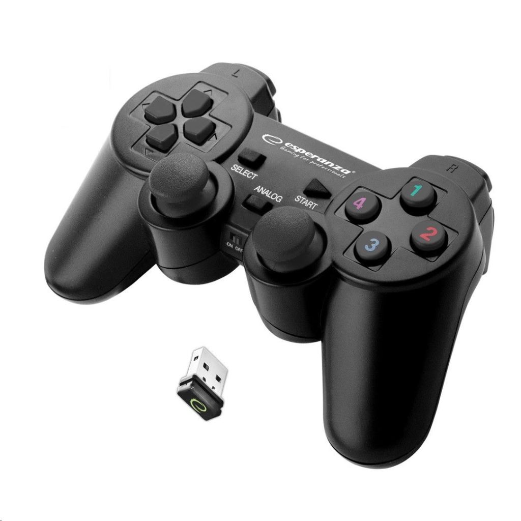 Esperanza EGG108K Gladiator vezeték nélküli gamepad fekete