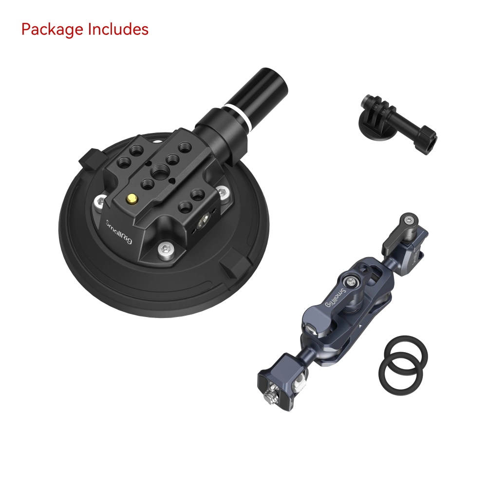 SMALLRIG 4" Suction Cup Camera Mount Kit for Vehicle Shooting  