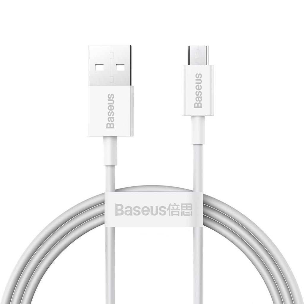Baseus Superior sorozatú USB-Micro USB kábel 1m fehér (CAMYS-02) Baseus Superior sorozatú USB-Micro USB kábel 1m fehér (CAMYS-02)