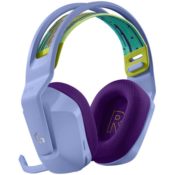 Logitech G733 vezeték nélküli gamer headset lila (981-000890)