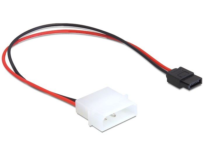 Delock 82913 Molex > SATA power 6 pin 24cm kábel