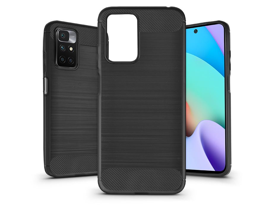 Haffner Carbon Xiaomi Redmi 10 szilikon tok fekete (PT-6361) Haffner Carbon Xiaomi Redmi 10 szilikon tok fekete (PT-6361)