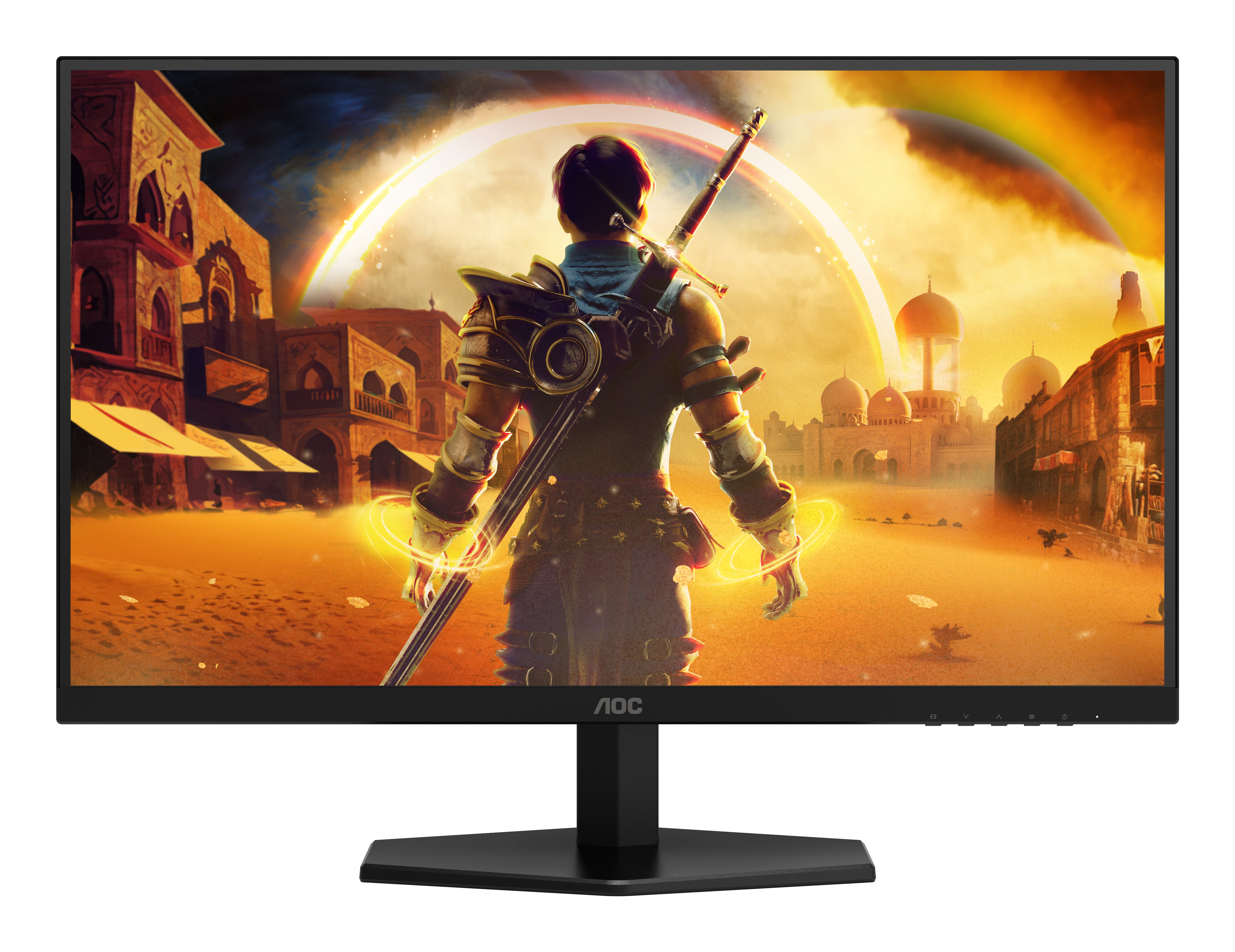 AOC 27" Q27G42XE Monitor - 2560x1440, QHD, LED, IPS, 180Hz, 0,5ms, Hangszóró, G-Sync, Gamer, Fekete