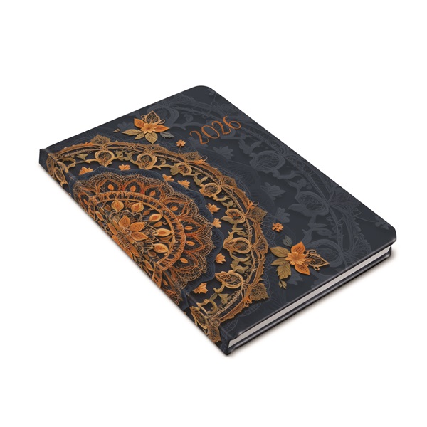 Realsystem 2025 Fiestina 5411-61 mandala B6 zsebnaptár