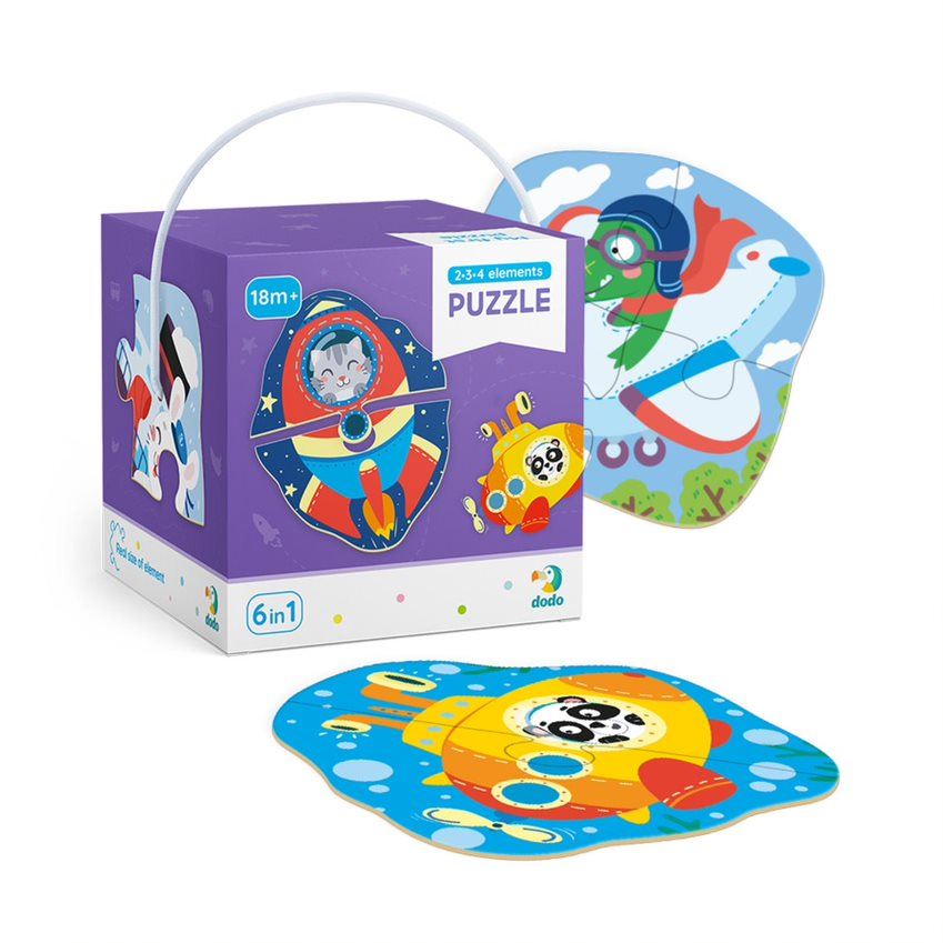 Dodo alapok: Közlekedés 2-3-4 db-os puzzle (DOP300154) Dodo alapok: Közlekedés 2-3-4 db-os puzzle (DOP300154)
